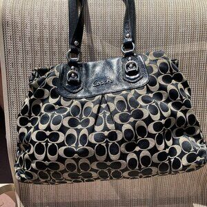Genuine Coach Signature Cotton Handbag